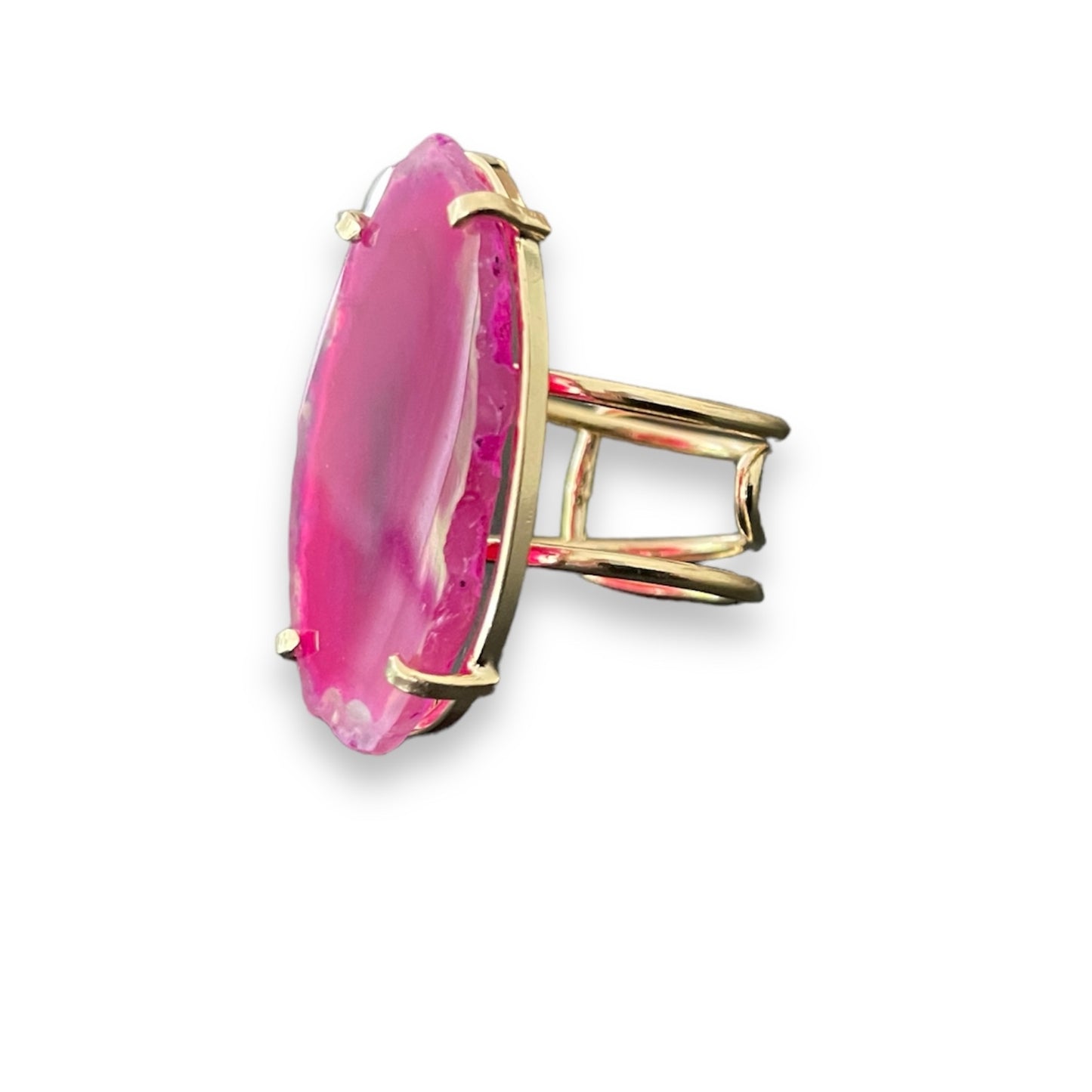 Ring Saudade Pink Agate
