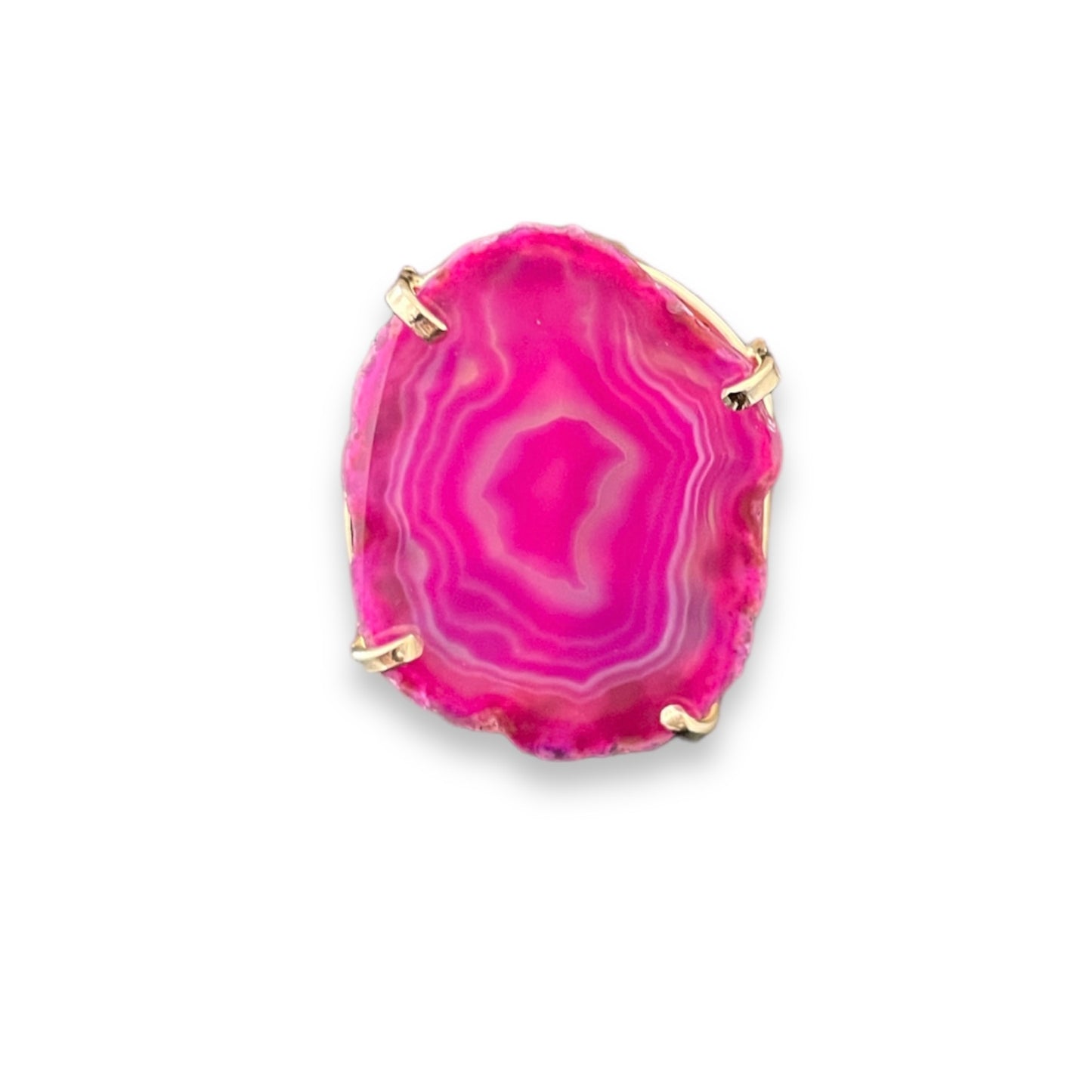 Ring Saudade Pink Agate