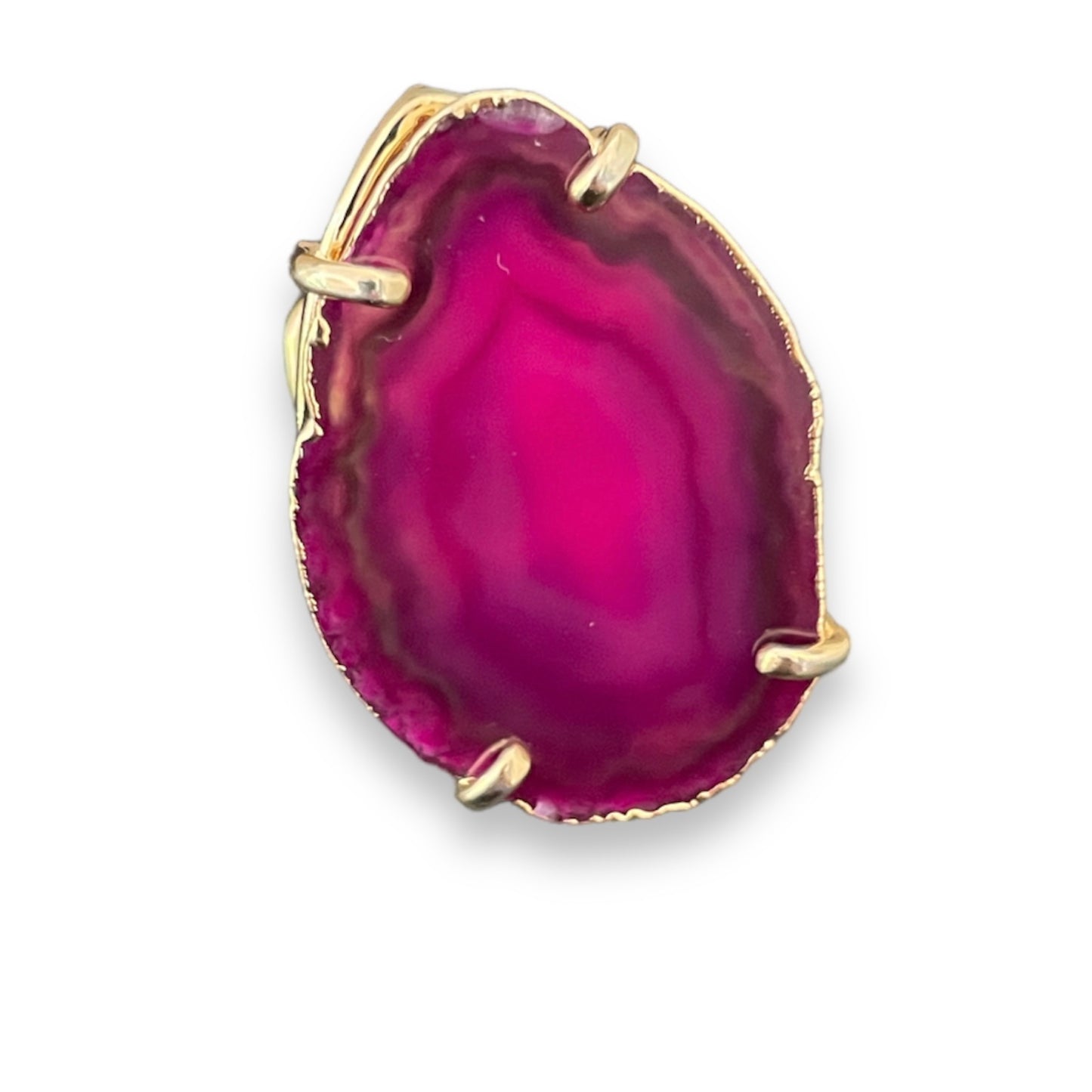 Ring Saudade Pink Agate