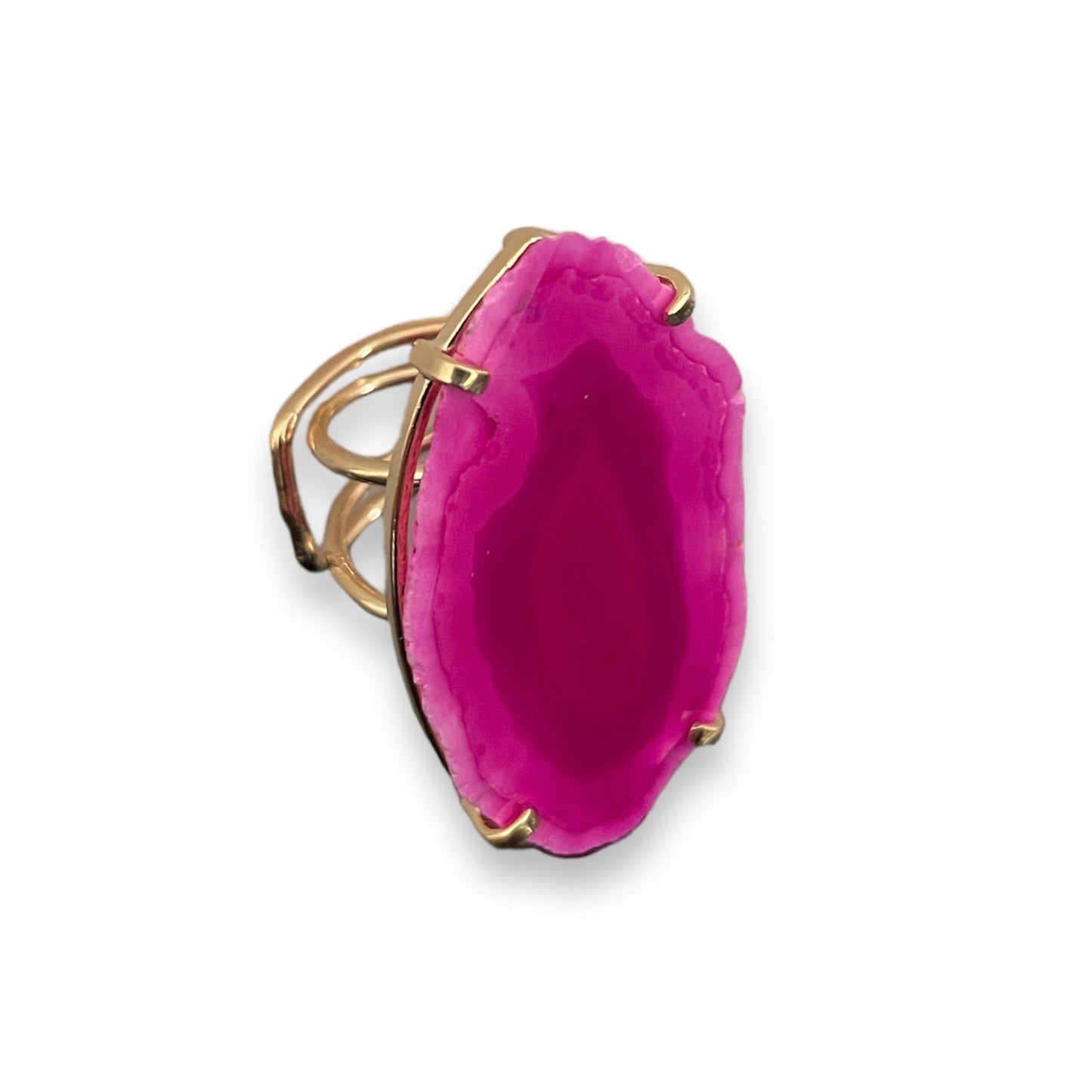 Ring Saudade Pink Agate