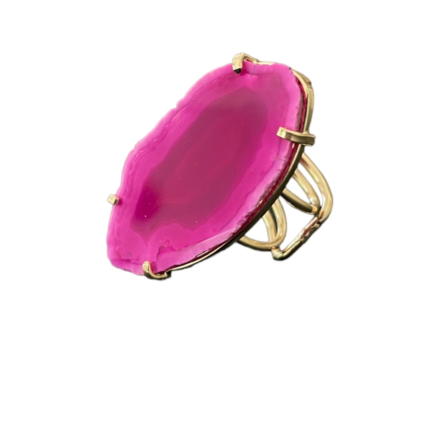 Ring Saudade Pink Agate