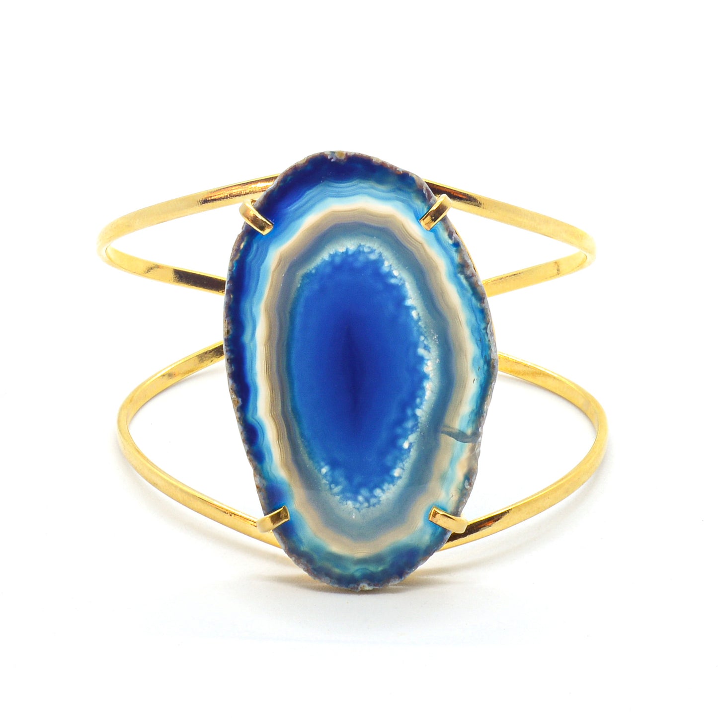 Armband blauwe agaat