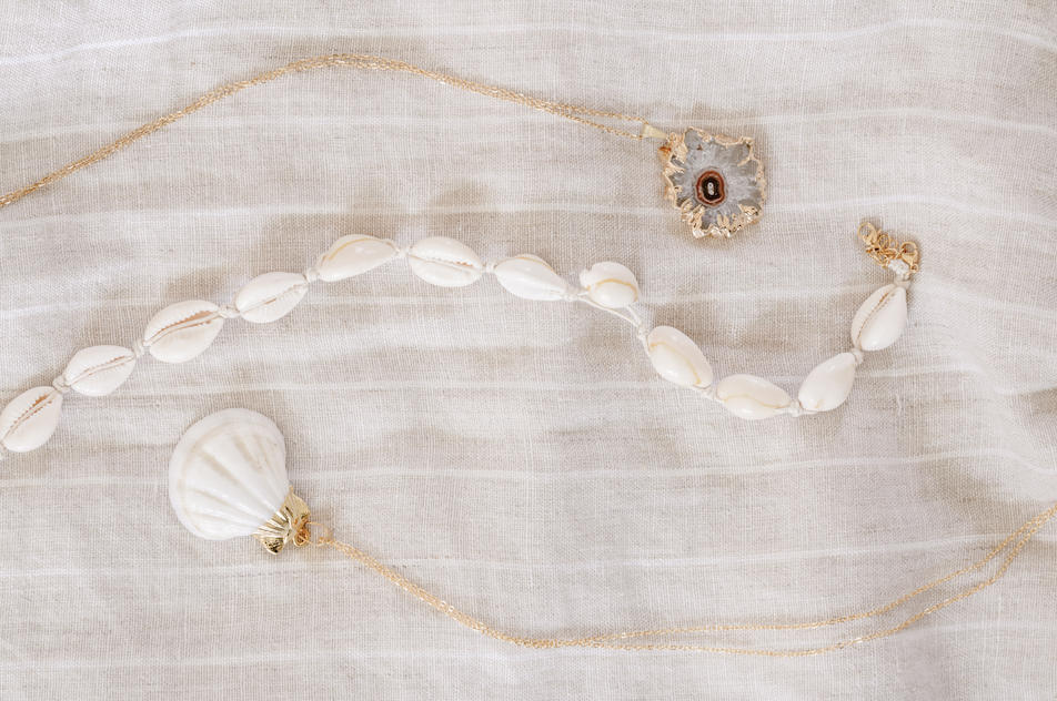 Ketting choker schelpen