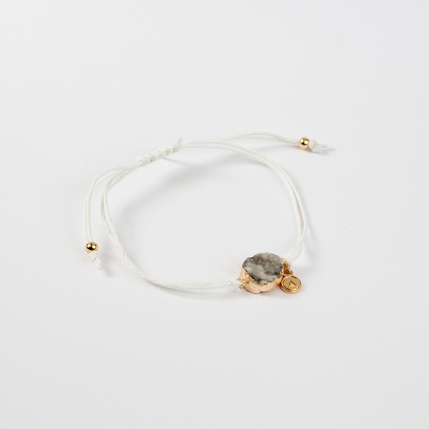 Druzy power bracelet white