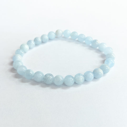 Bracelet natural gemstone aquamarine