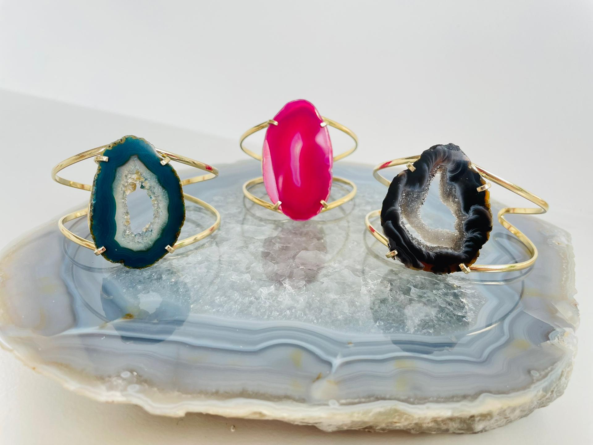 Bracelet Wire Pink Agate