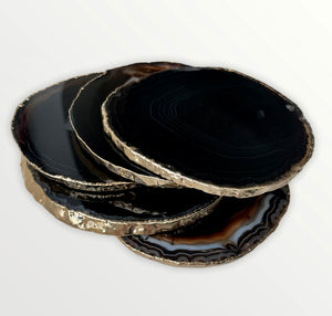 Agate coaster Black