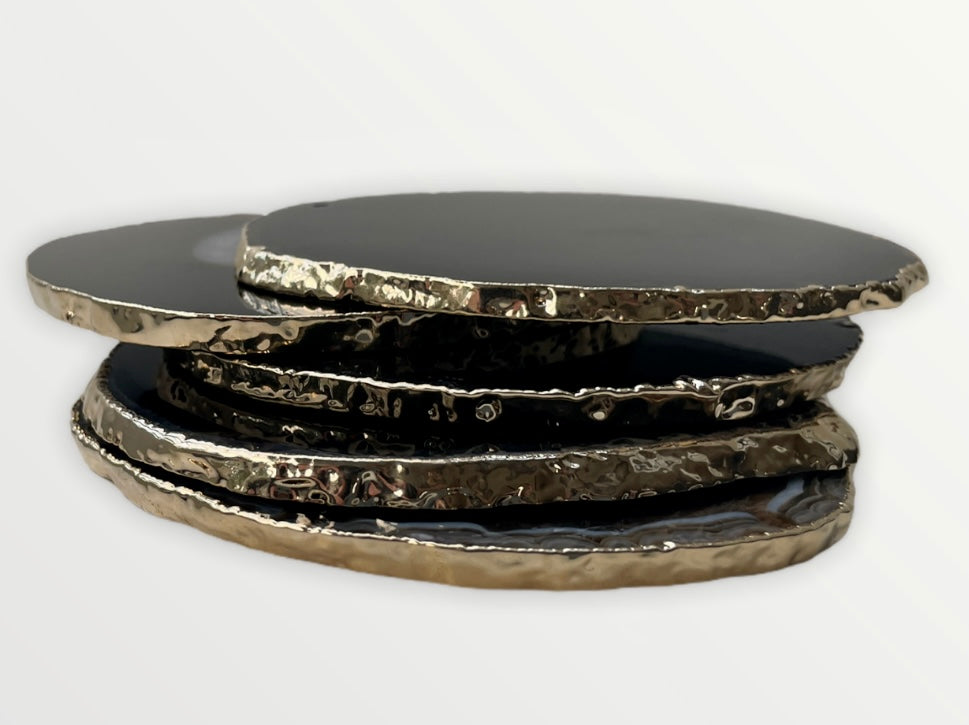 Agate coaster Black