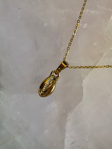 Necklace Shell Mermaid Golden Cowrie
