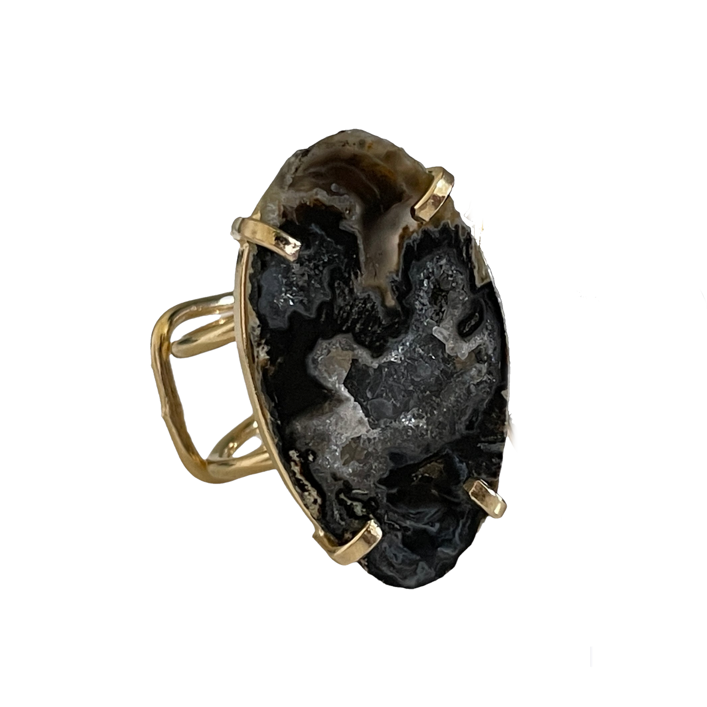 Ring Saudade Dark Agate
