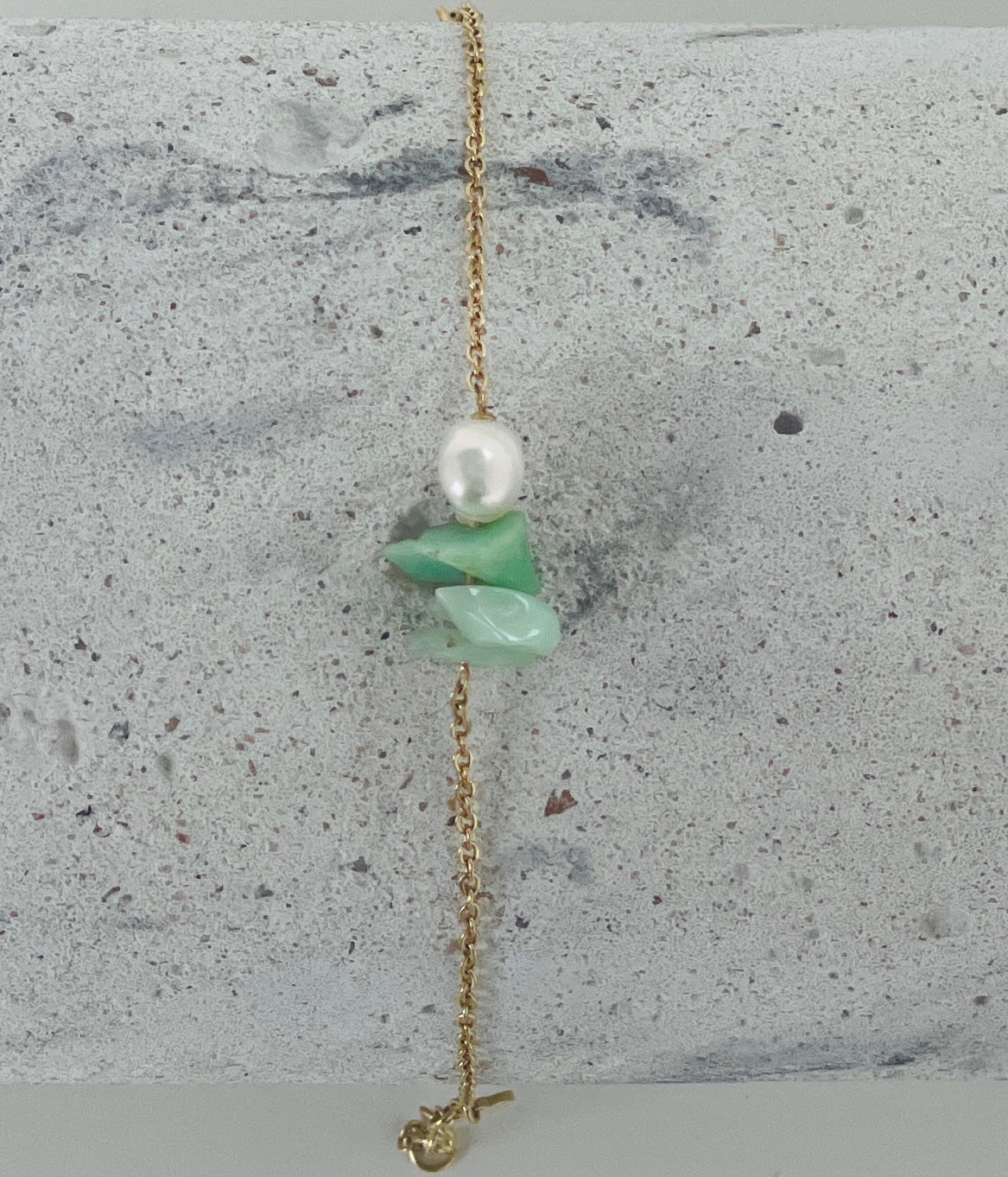 Bracelet Connection Pearl & Aquamarine