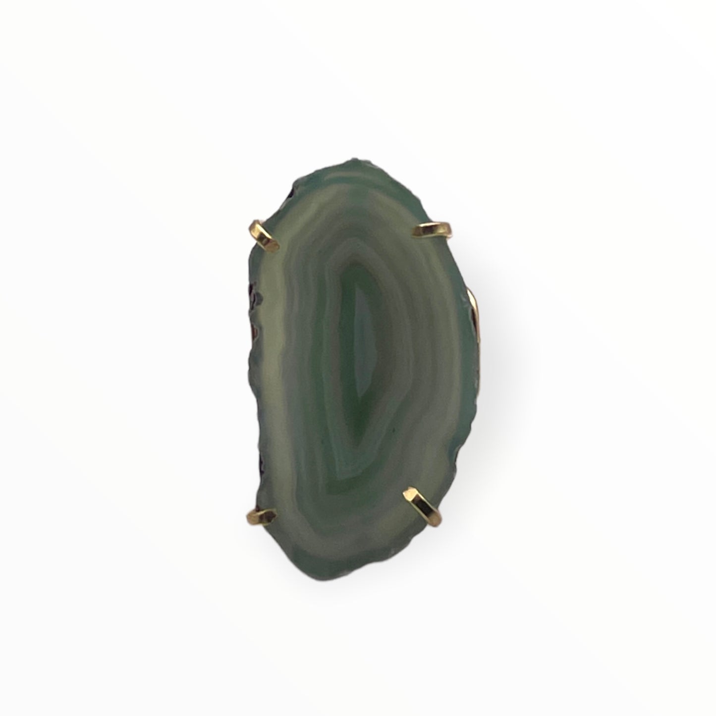 Ring Saudade Green Agate