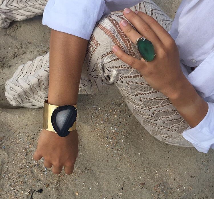 Armband Matao Cuff Bruine Agate