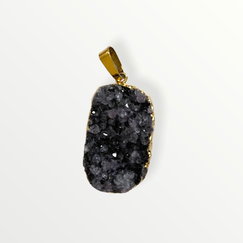Ketting druzy grijze tinten