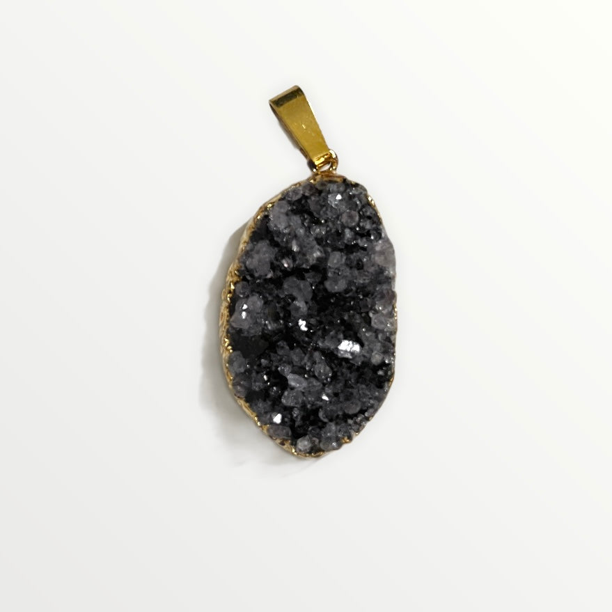 Ketting druzy grijze tinten