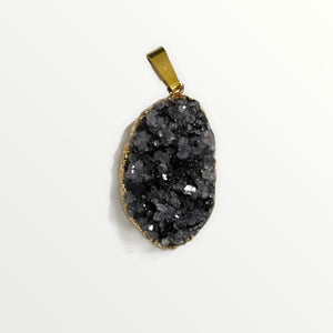 Necklace Druzy Greyish