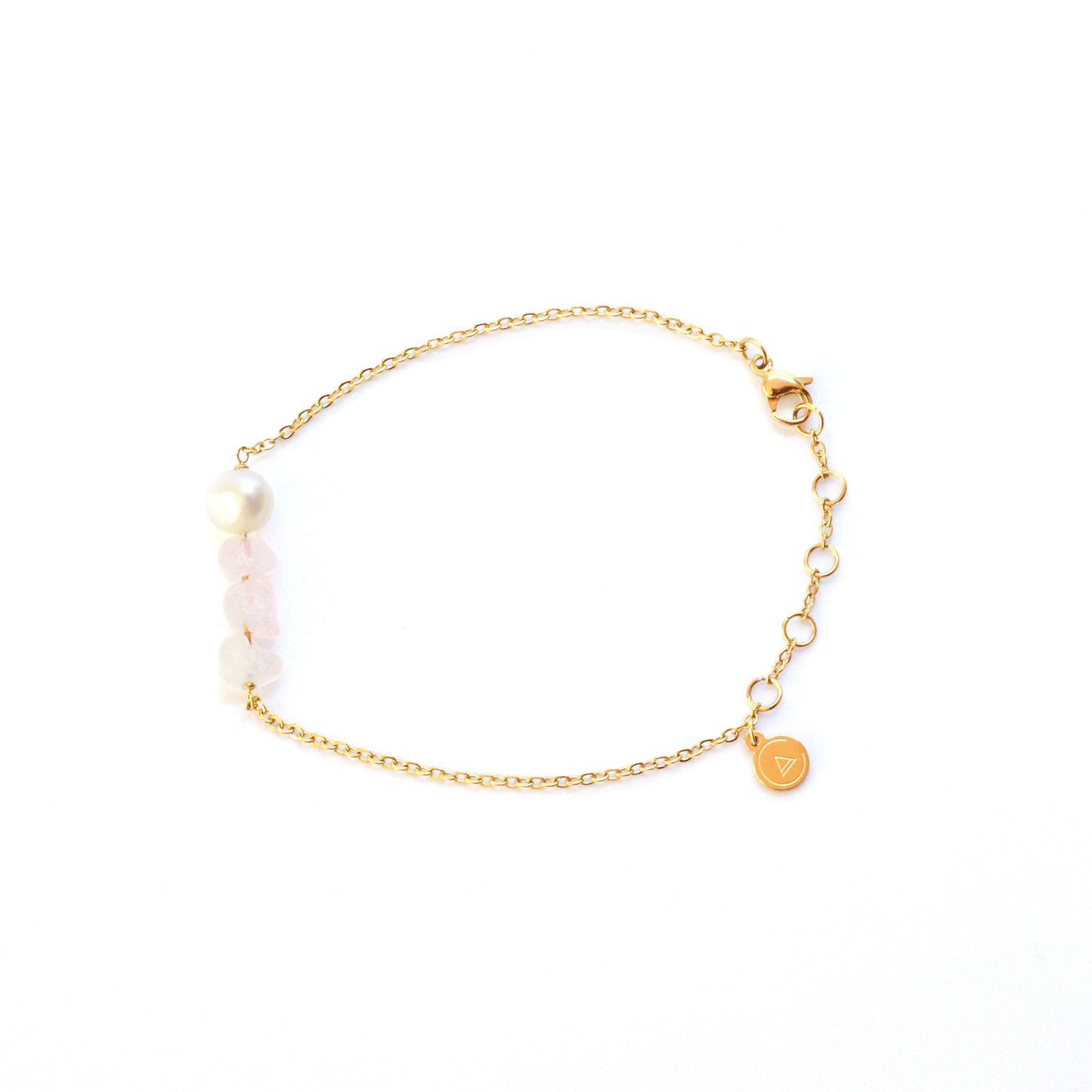 Bracelet Pearl & Rose Quartz