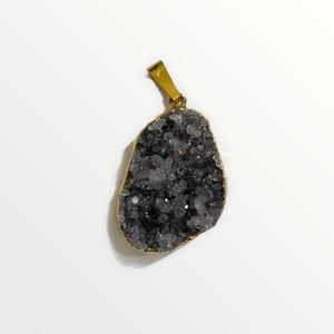 Necklace Druzy Greyish